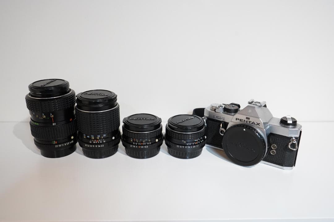 PENTAX ペンタックス MX＋レンズ４本　取説　その他付属品＋おまけ（ＭＥ）