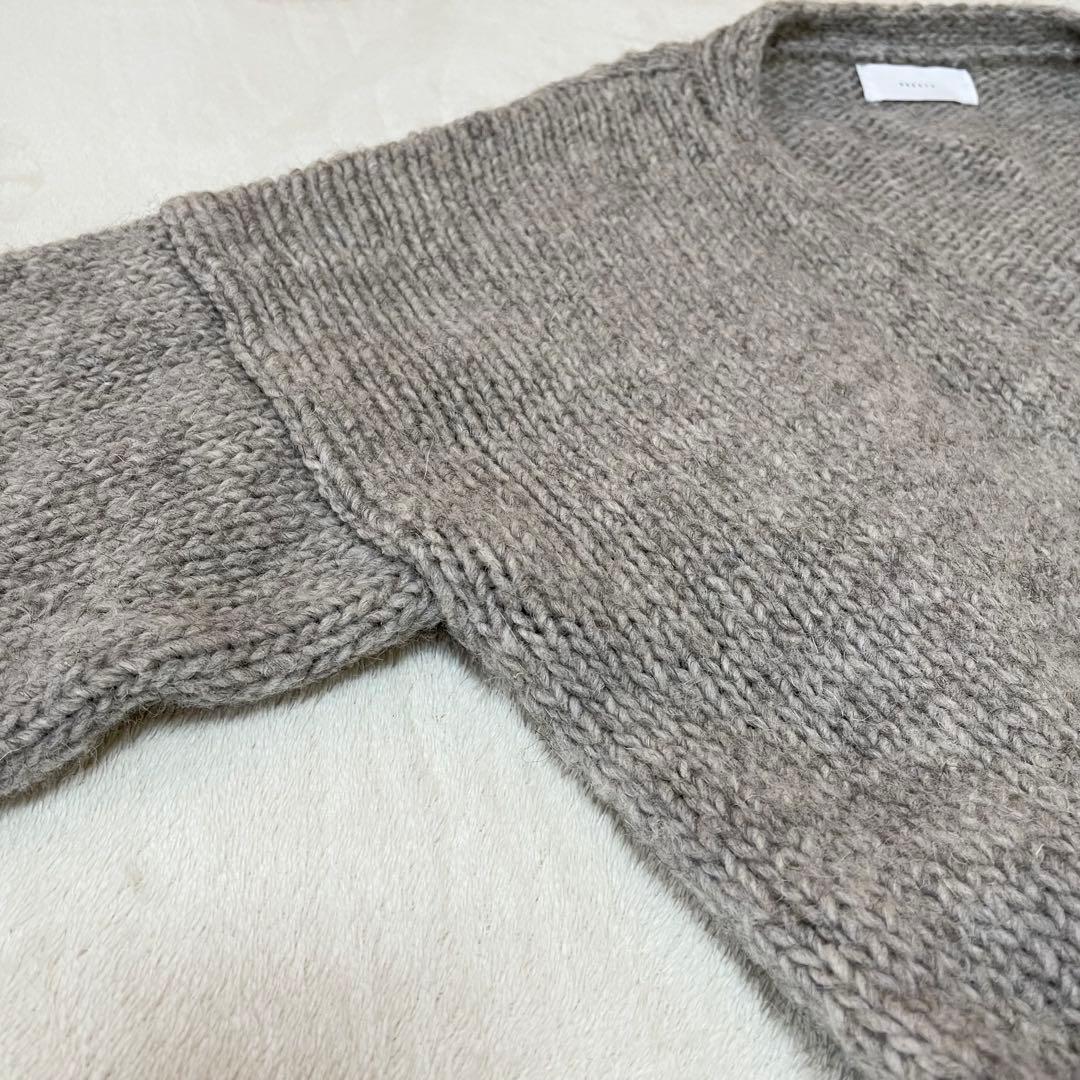 かぐれ　ロングカーディガン　ニットコート　ガウン　ウール　ペルー