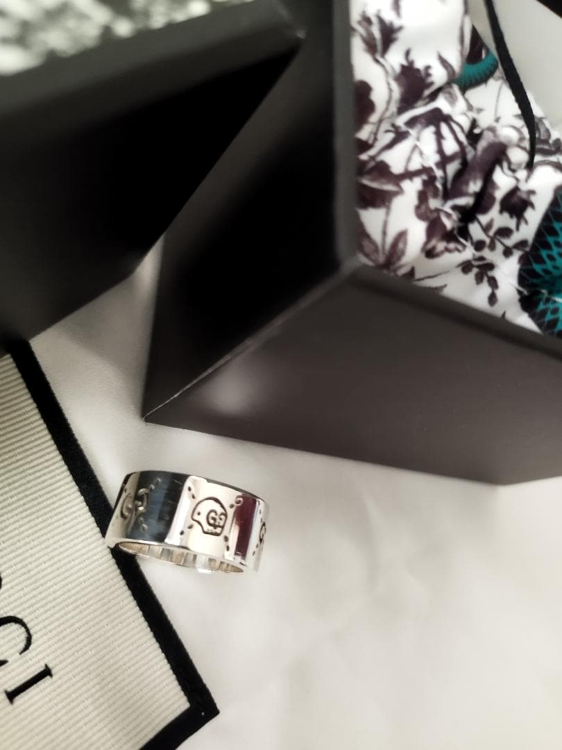 グッチ　ゴーストリング 13号( 日本size11.5号) 　ピンキー 美品