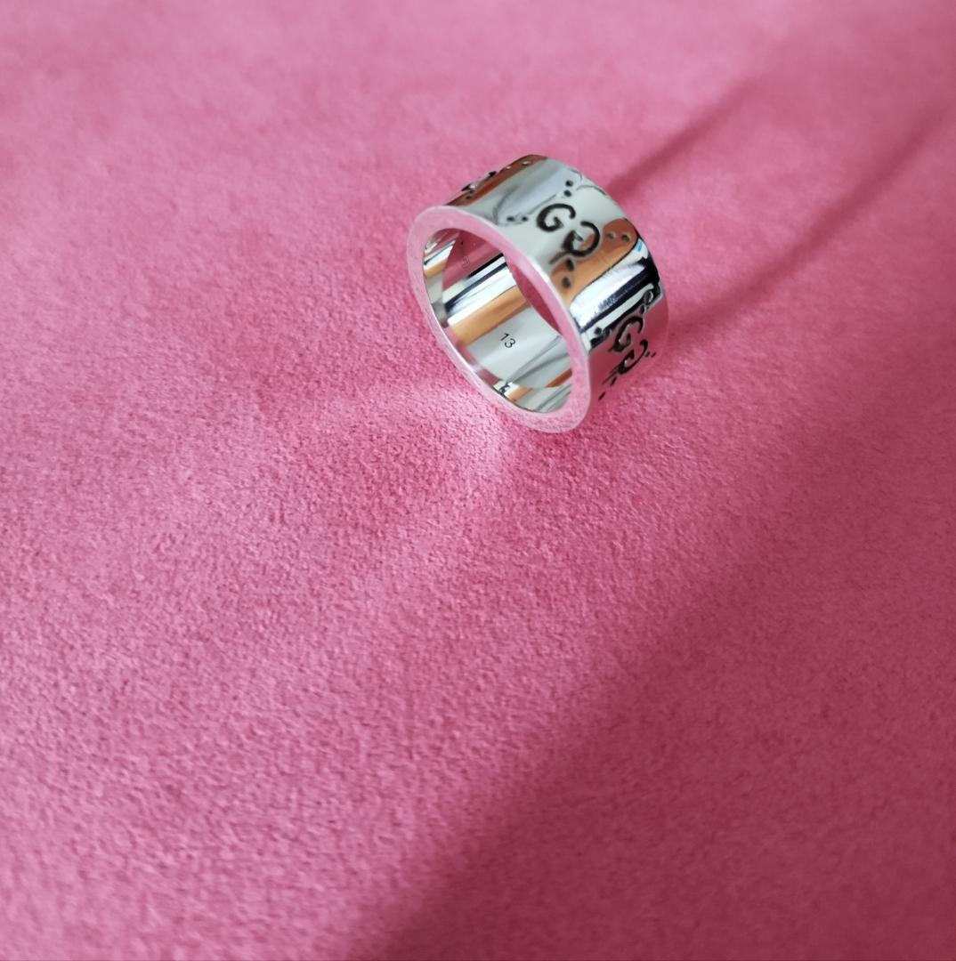 グッチ　ゴーストリング 13号( 日本size11.5号) 　ピンキー 美品