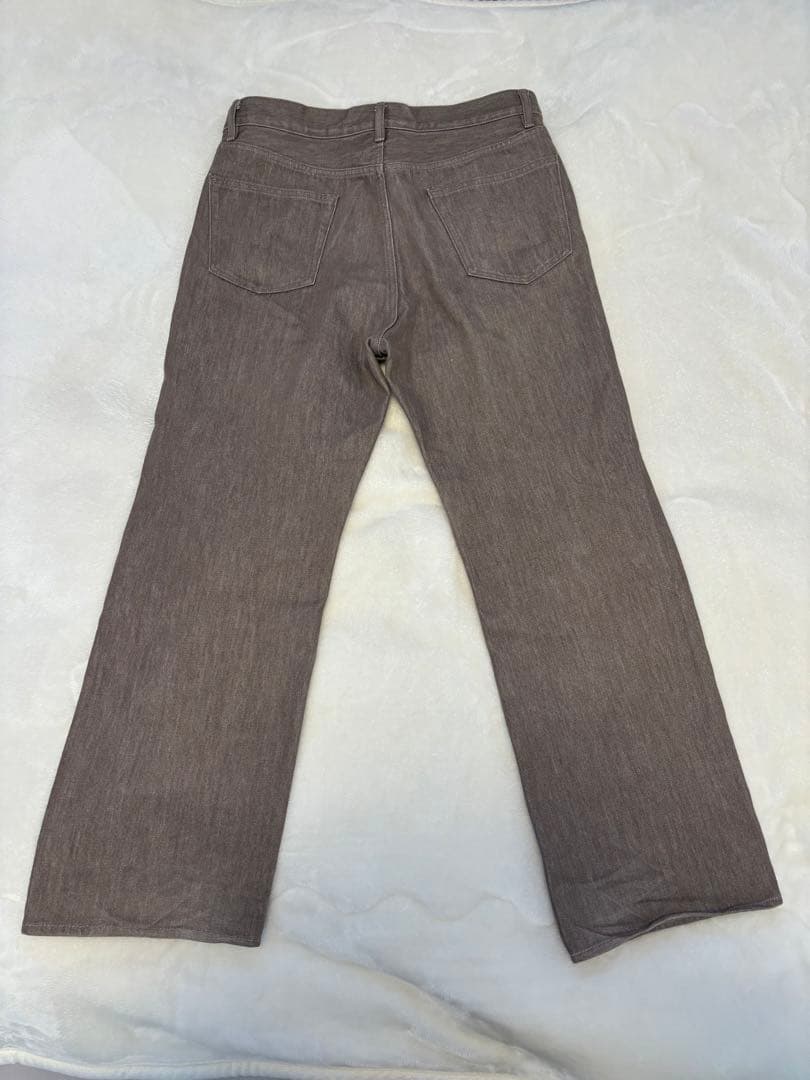 パンツ AURALEE Hard Twist Brown Denim 5P Pants