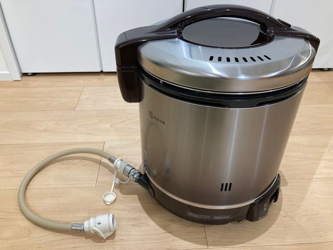 リンナイ ガス炊飯器こがまるRR-100FS（A）ワンタッチホース&プラグ付