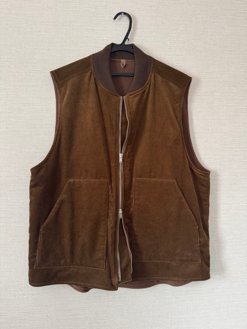 オーガニックコットンコーデュロイベスト