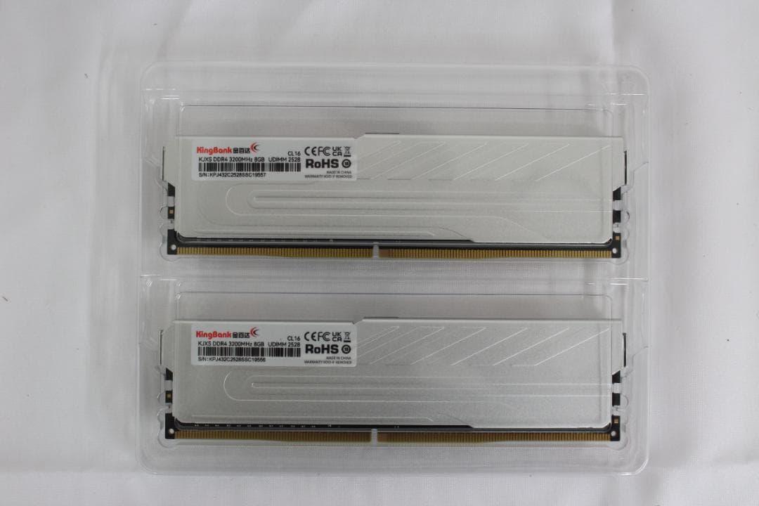 【新品】KingBank DDR4-3200 16GB（8GBx2）メモリー④