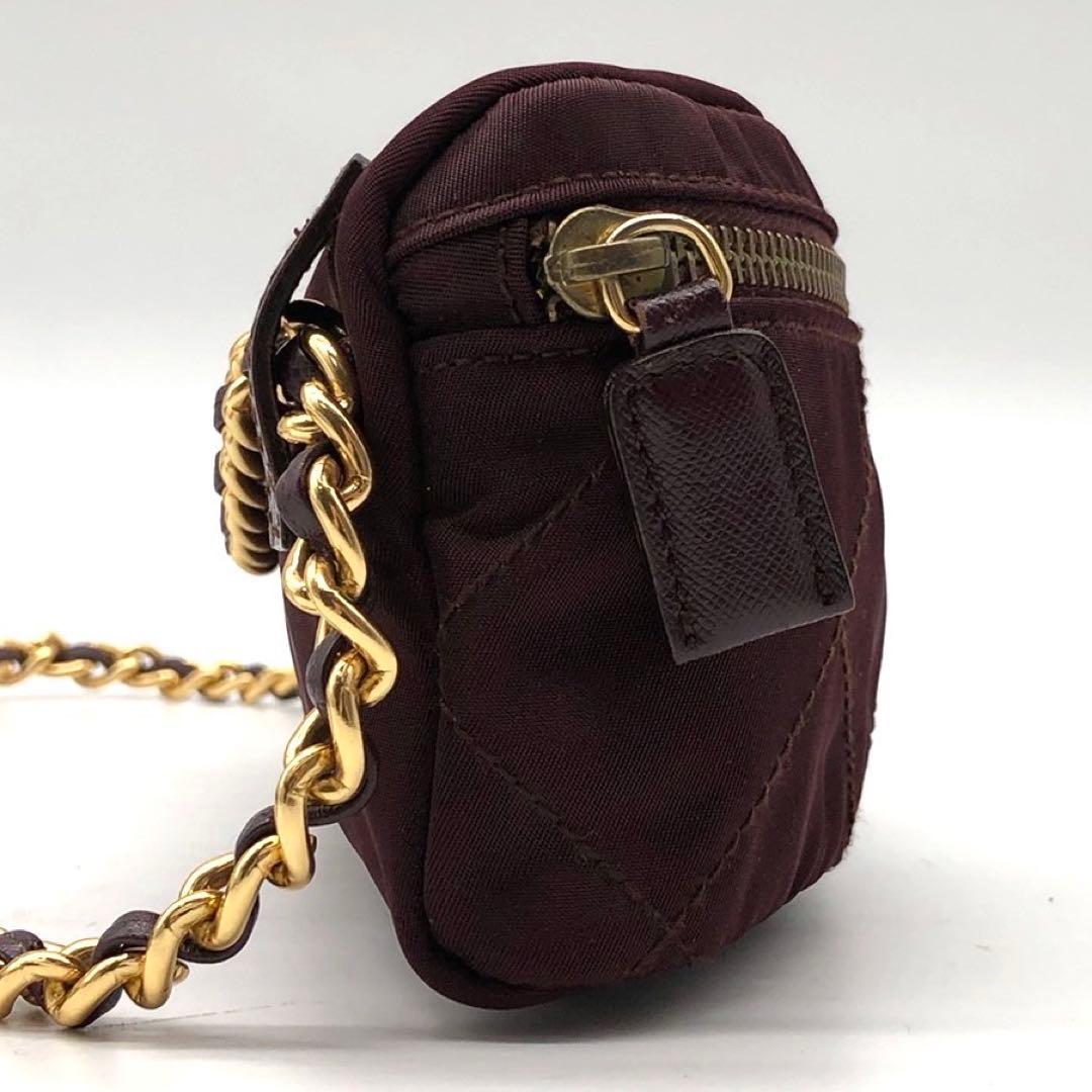 ✨極希少・美品✨プラダ チェーンウエストバッグ 三角ロゴ キルティング ナイロン