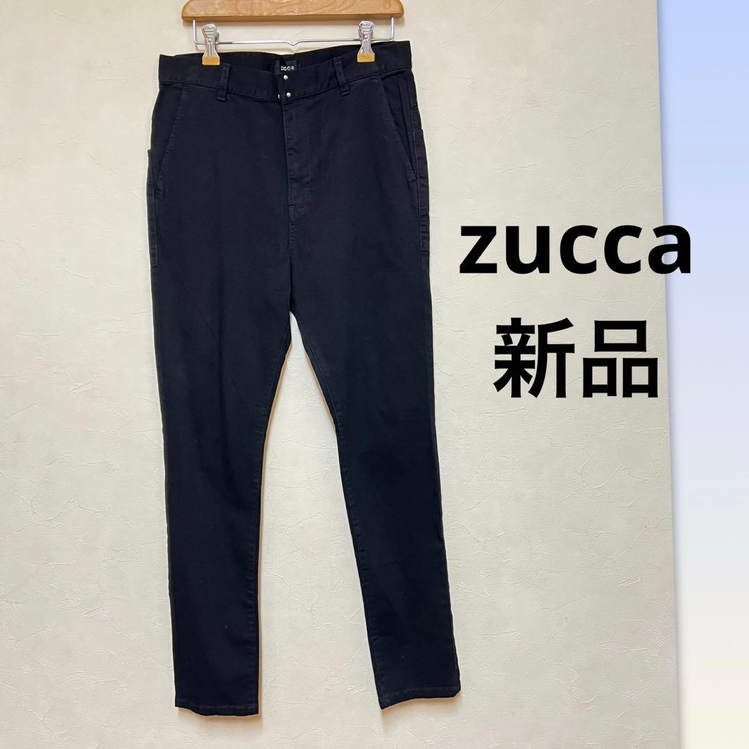 【新品】zucca ズッカ ストレッチデニム パンツ L ブラック