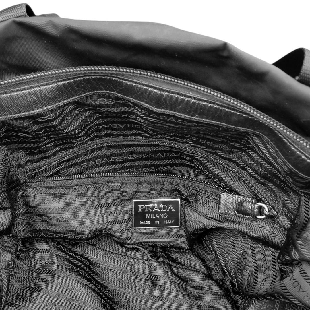 大容量 PRADA プラダ ブラック ナイロン ボストンバッグ 旅行鞄