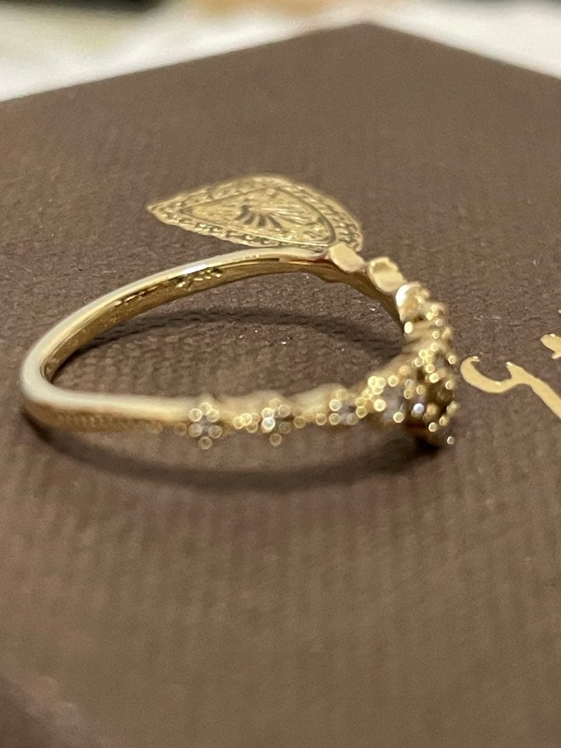 アガット agete K18 ダイヤリング 7号