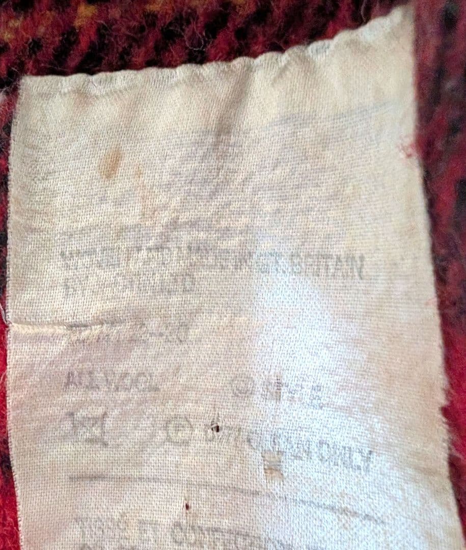 60's　70's　ヴィンテージ　タータンチェック　ケープジャケット　フード付き