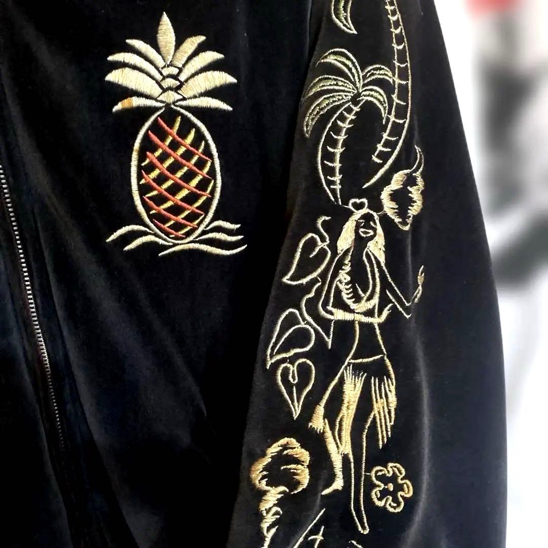 M*4様 Aloha Hawaii スカジャン 黒 別珍東洋