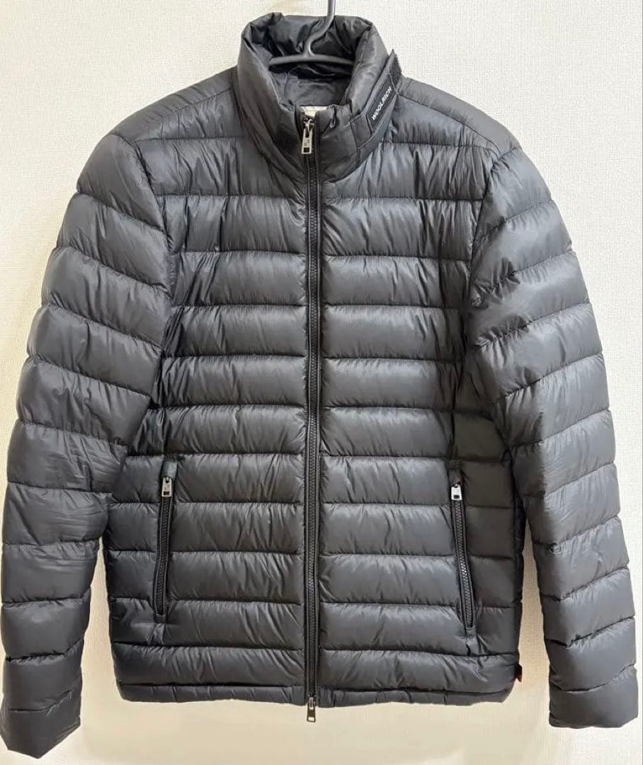 正規品 WOOLRICH ダウンジャケット メンズ M ブラック ライトダウン