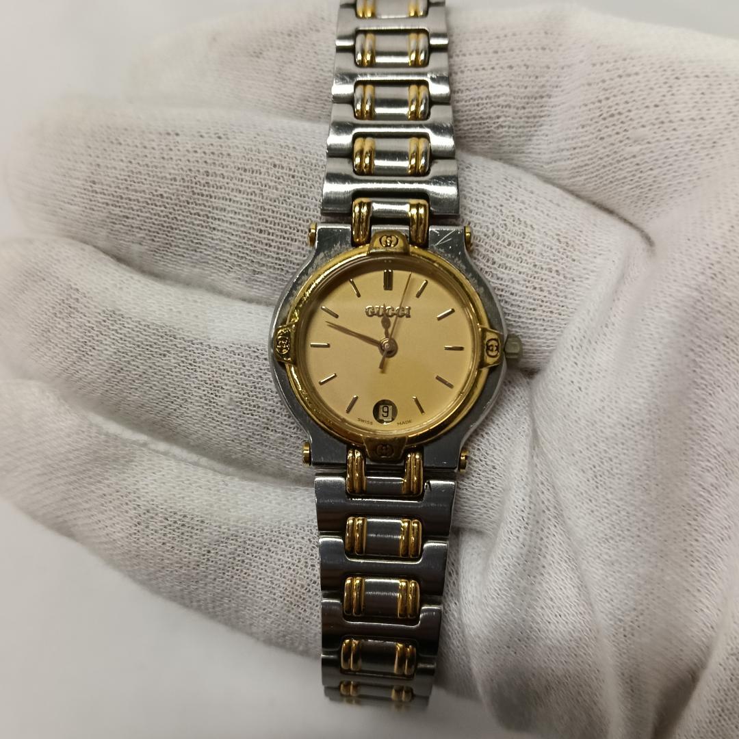 GUCCI グッチ 9000L コンビカラー クォーツ ジャンク品 ヴィンテージ