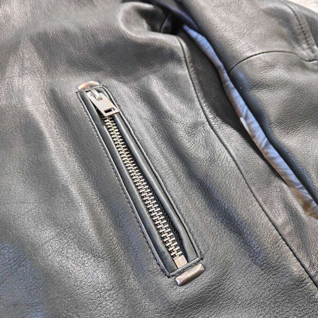 DIESEL TIMELESS 羊革 ラムレザー シングルライダースジャケット