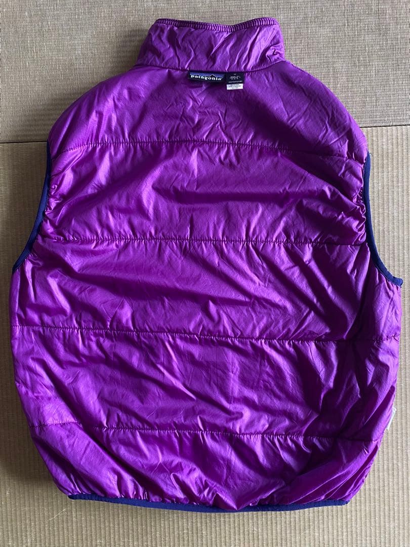 ヨシヒサ　patagonia　95年　パフボール・ベスト　ブライトパープル