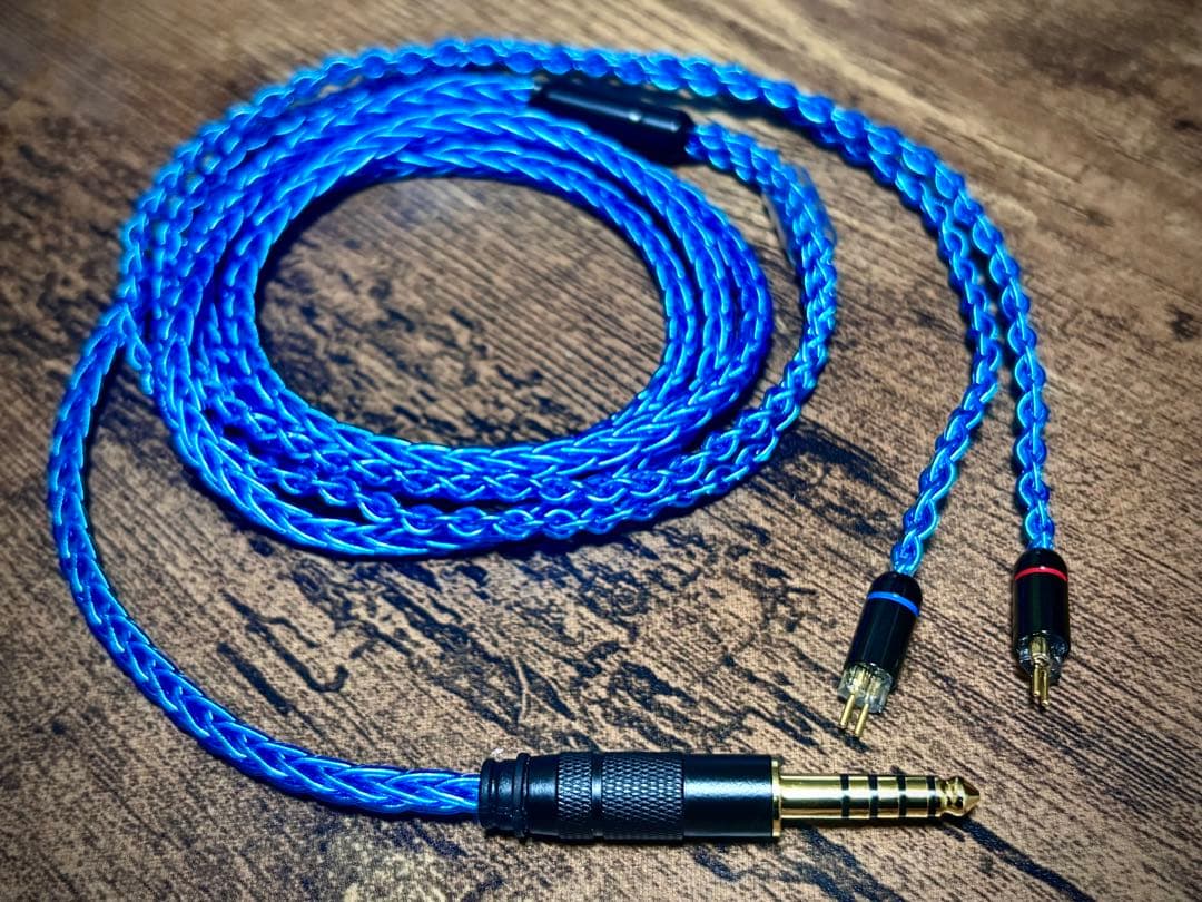 7N銀メッキ銅線8芯　CIEM 2pin 4.4mmバランスケーブル