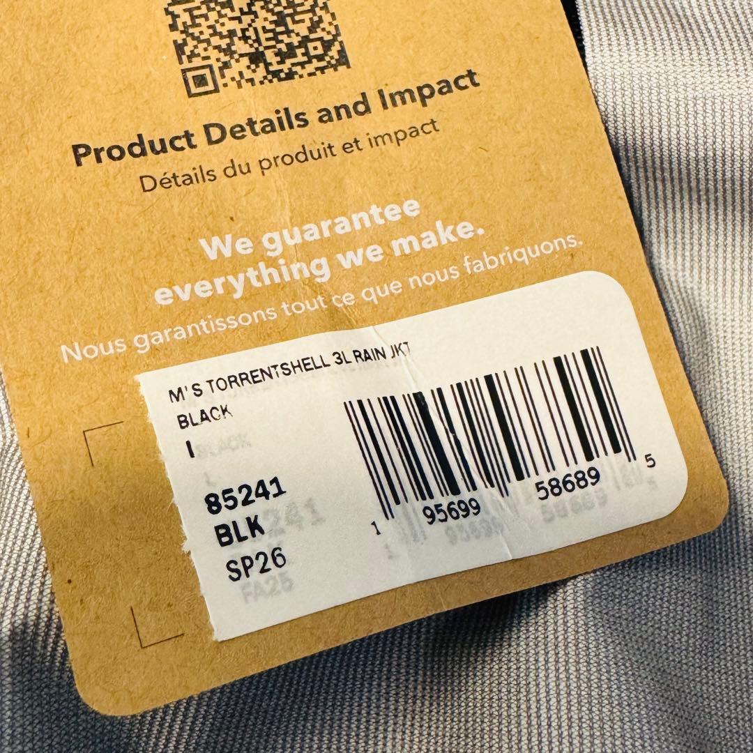 パタゴニア　トレントシェル　3L レインジャケット　黒　L 新品未使用