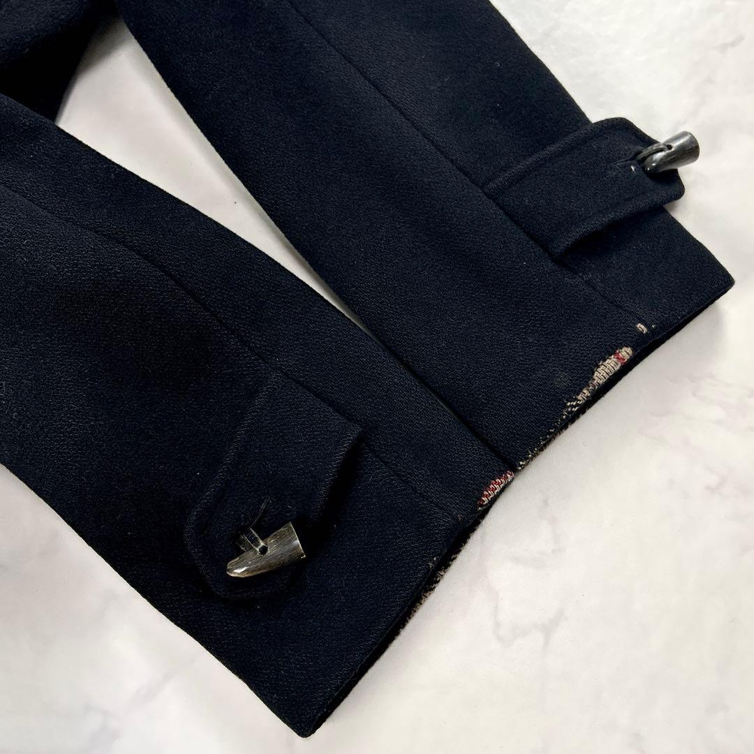 英国製 Burberrys’ ヴィンテージ ダッフルコート ノバチェック 黒