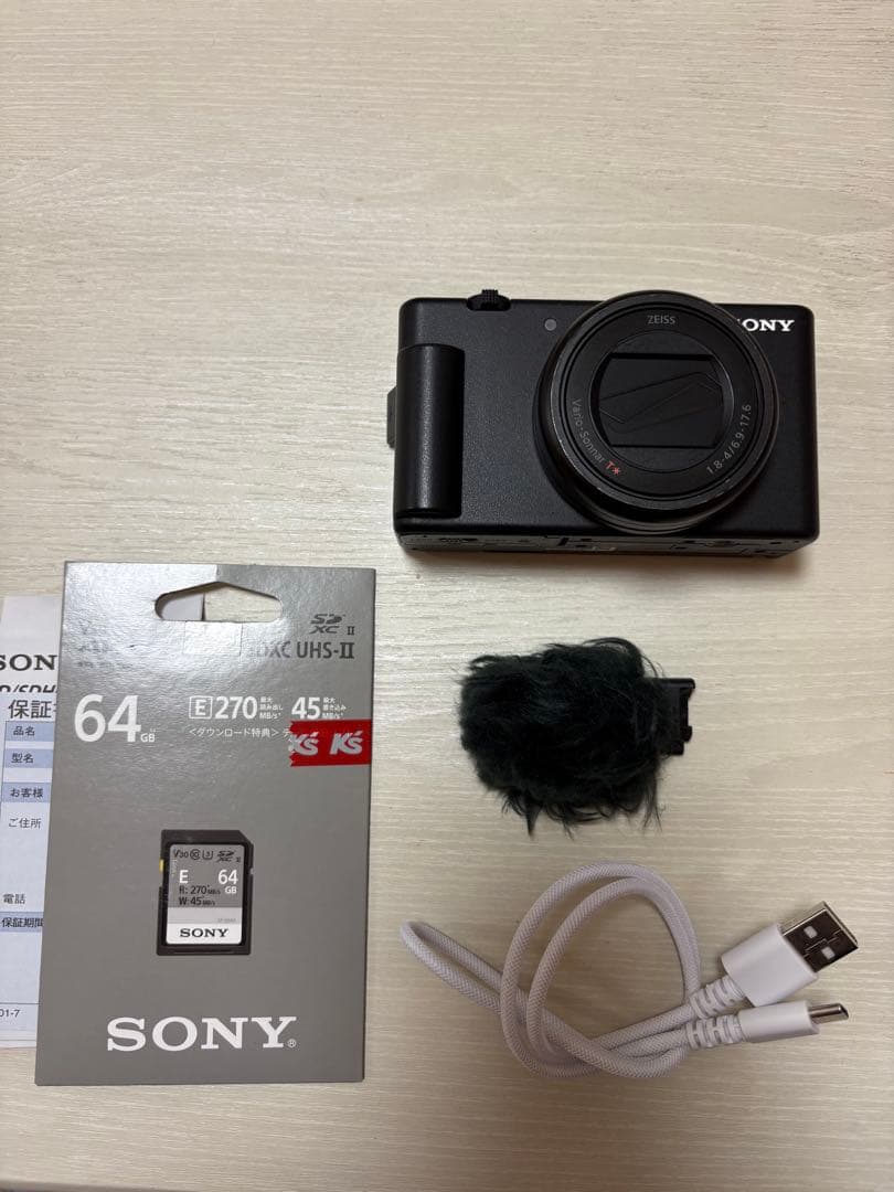 SONY vlog cam zv-1 ii (zv-1M2)メモリーカード付き