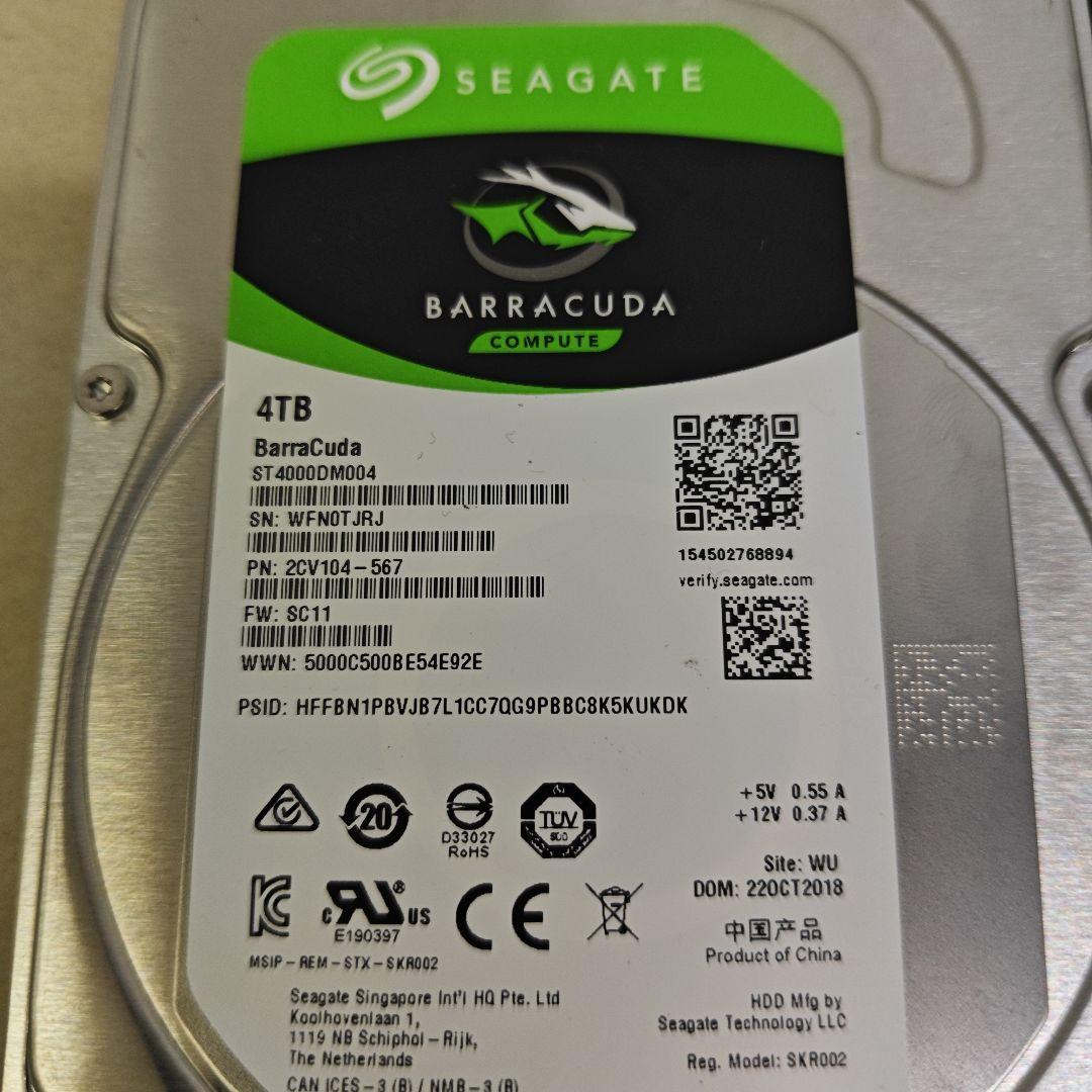 Seagate Barracuda 4TB 内蔵型HDD 7個セット