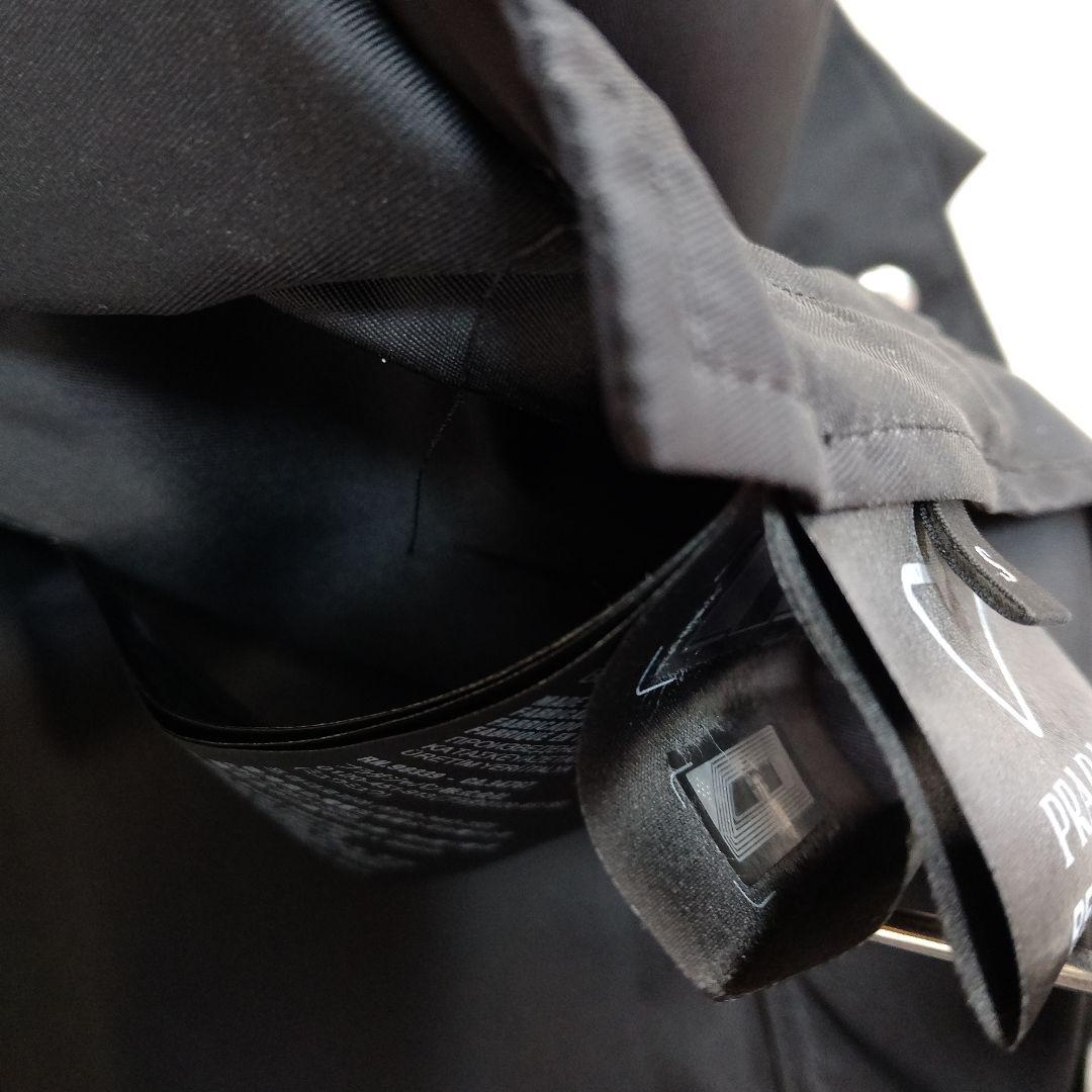 PRADA プラダ 22ss ナイロン 半袖シャツ 三角ロゴ ブラック S