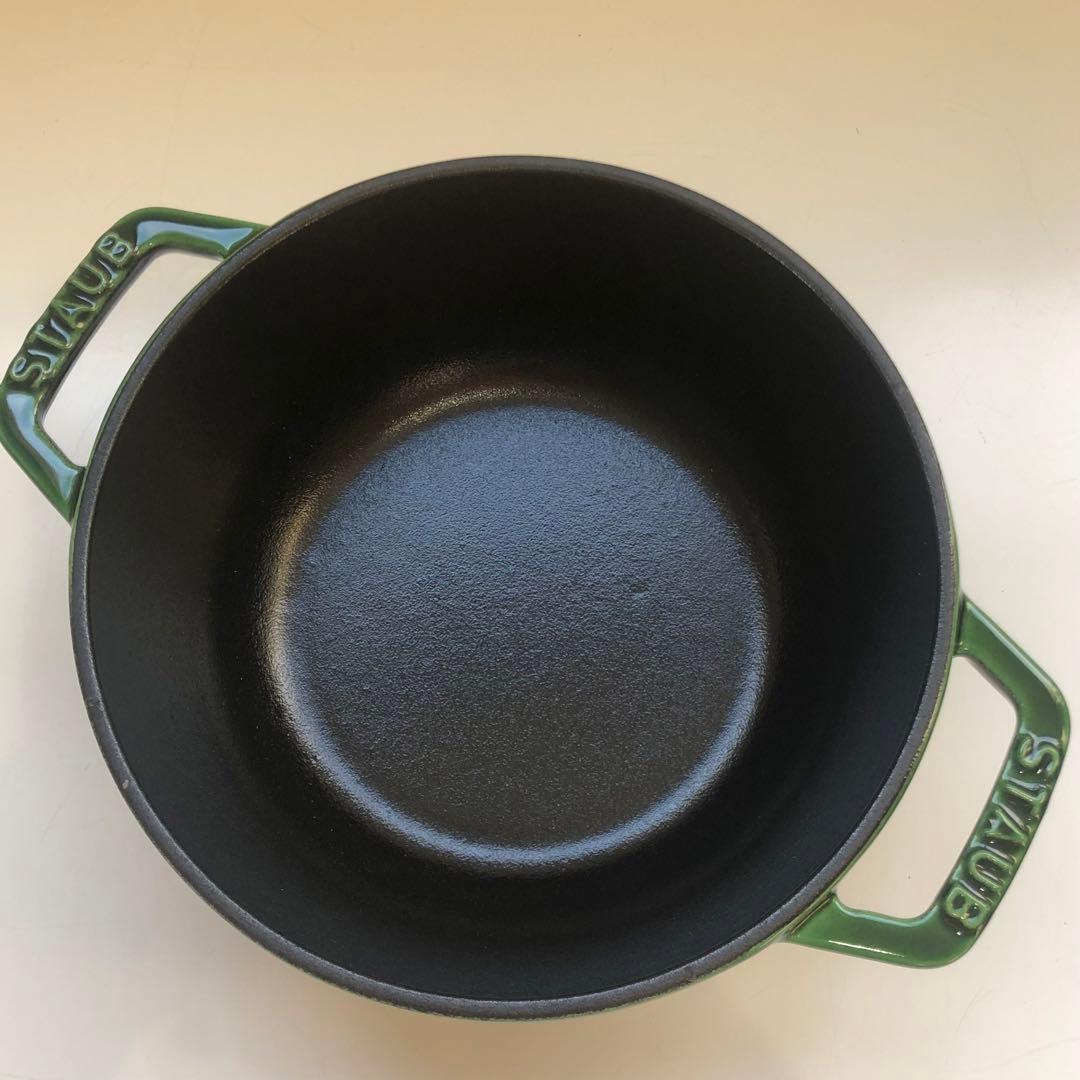 【新品】ストウブ Wa-NABE S オリーブ バジルグリーン 生涯保証付