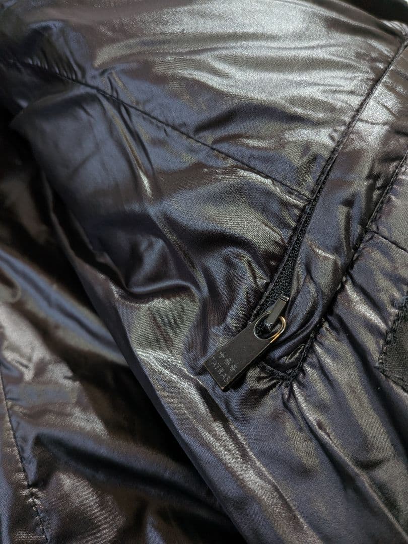 未使用級タトラス パルマ ダウンコート ロング丈 キルティング ベルト 黒 XL