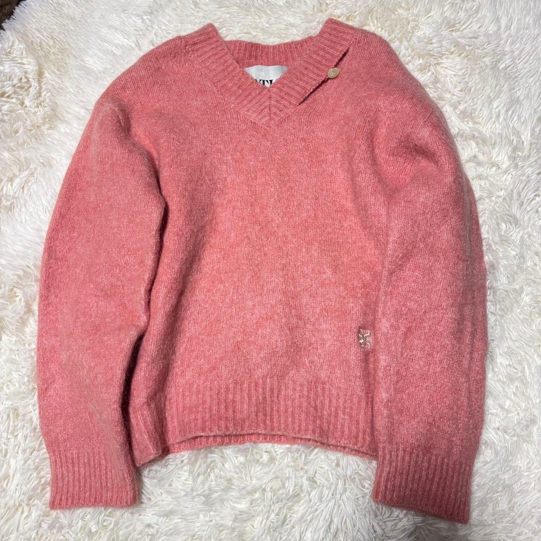 トップス SATUR ESSEN TWO-TONE MOHAIRPULLOVER KNIT