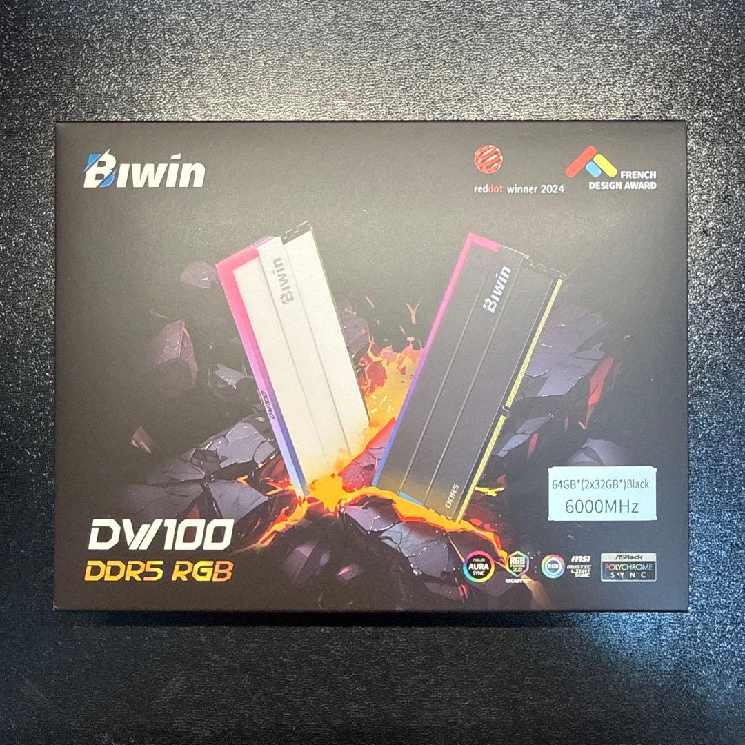 き*げ様 Biwin DW100 DDR5 64GB CL30 6000MHz