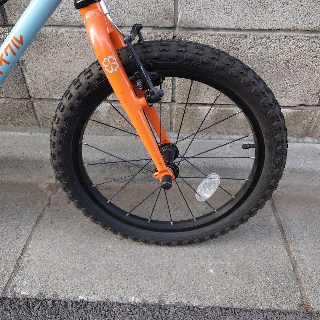 【手渡し　東京】ヨツバサイクル　18インチ　ブルー