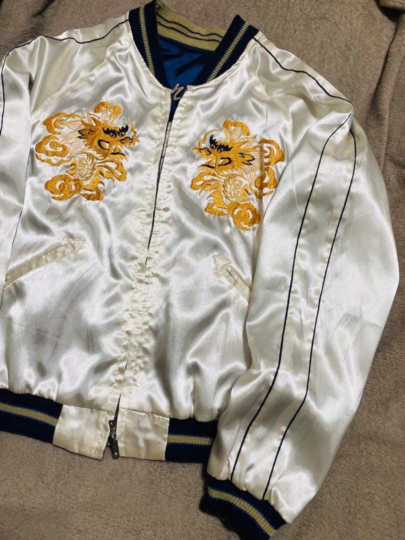 美品 テーラー東洋 ２面用 スカル 龍 スカジャン unisex vintage