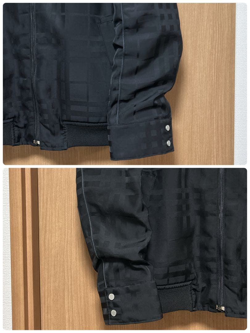美品 バーバリー ブラックレーベル 2way シャドー チェック ブルゾン L