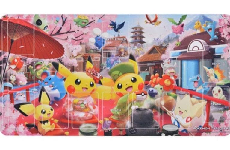 み*す様 【新品】ポケモンカード ピカチュウ はんなりお茶会ごっこ プレイマット