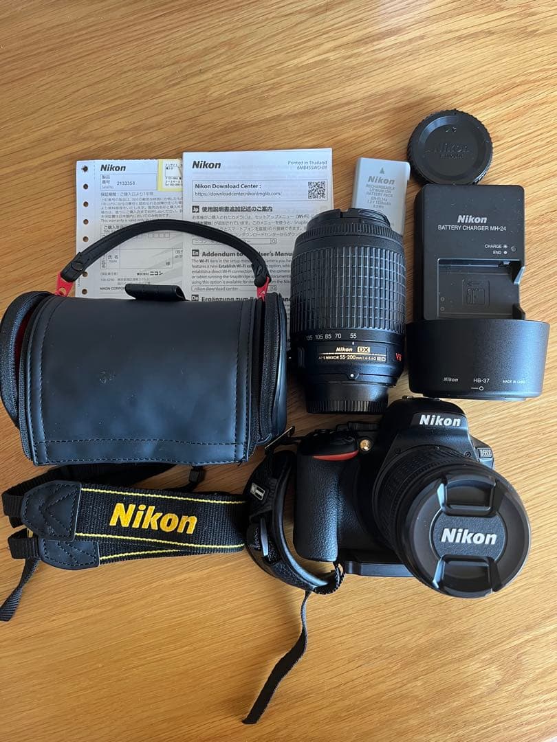 Nikon D5500 デジタル一眼レフカメラ+望遠　ダブルズームキット