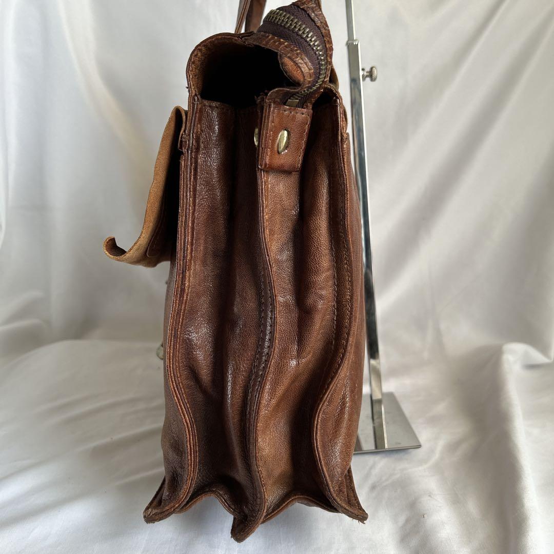 【希少】dan genten ビジネスバッグ ブリーフケース オールレザー A4