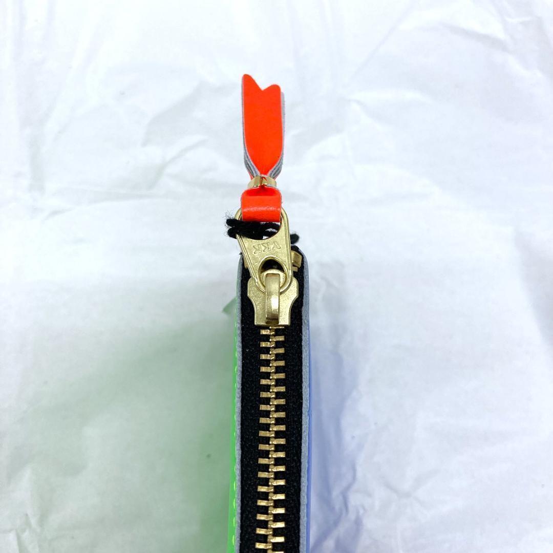 コムデギャルソン 財布 レザー ケース ブルー ユニセックス 緑 青