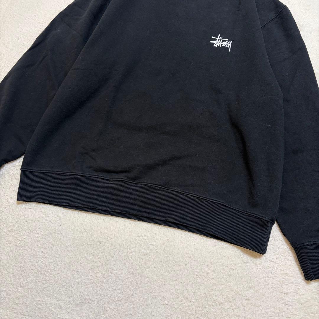 STUSSY ステューシー スウェット トレーナー クルーネック XL 黒