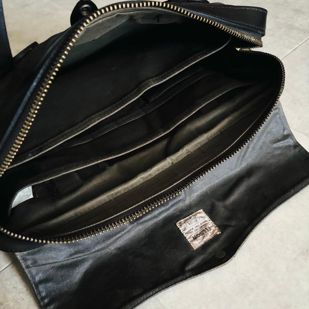 フィルソン　ラギッドツイル　オリジナルブリーフケース　オッターグリーン　USA製