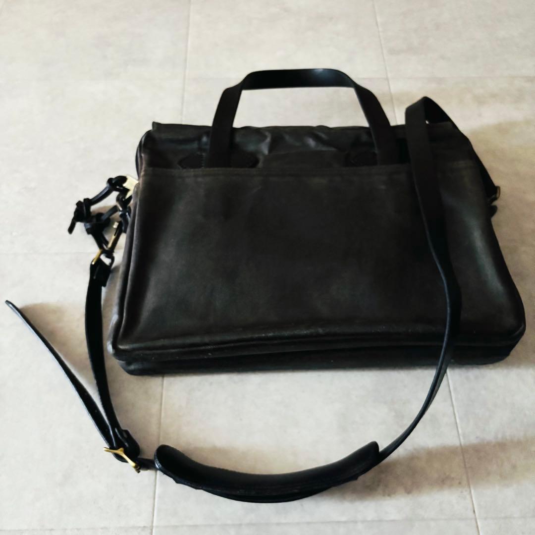 フィルソン　ラギッドツイル　オリジナルブリーフケース　オッターグリーン　USA製