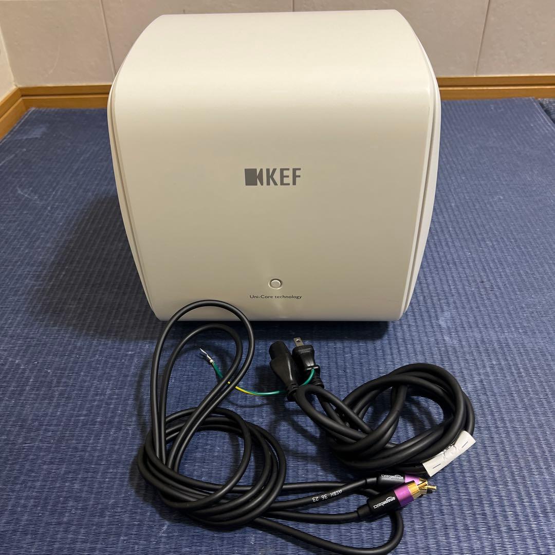 y*n様 KEF ワイヤレスサブウーファー ホワイト