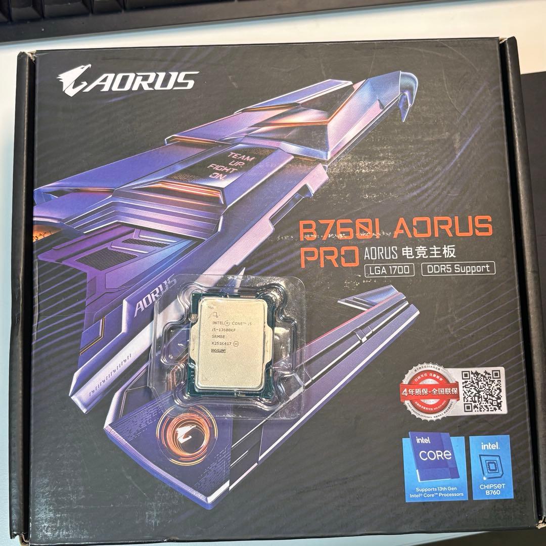 Gigabyte b760i ddr5 & intel 13600kfセット