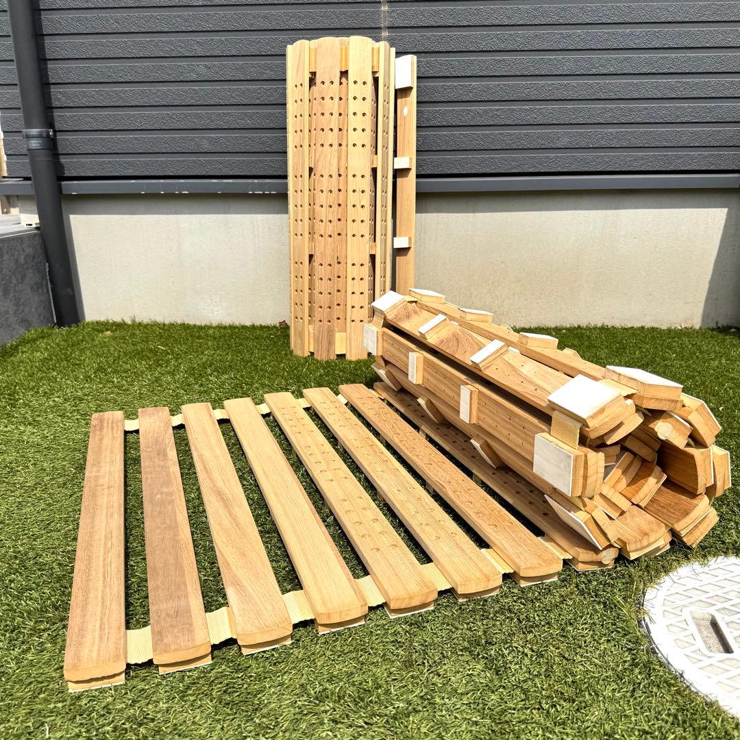 【美品】すのこベット ダブルサイズ 巻きすのこ すのこロール