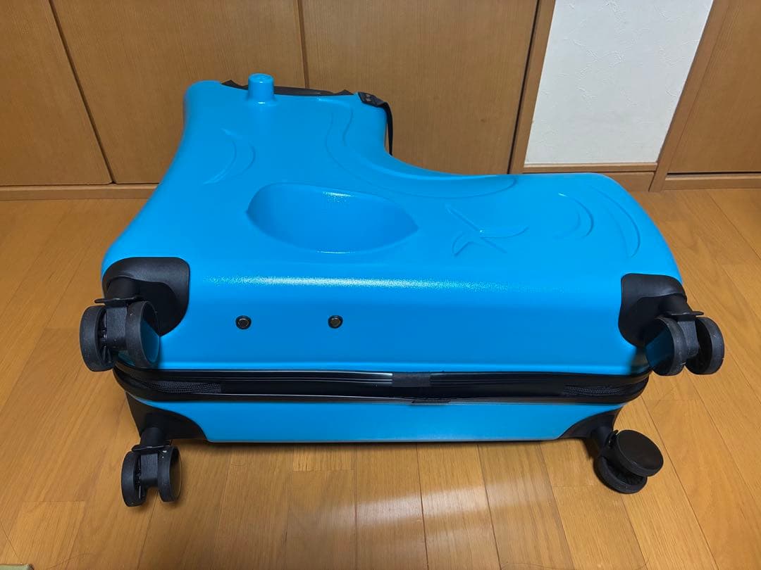 Homraku子供用乗れるキッズキャリートランク　新品　未使用水色