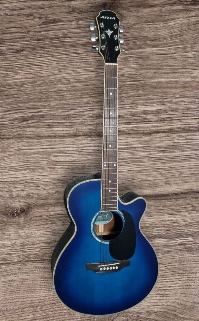 アリア ARIA FET-380 BL3 アコースティックギター ケース付