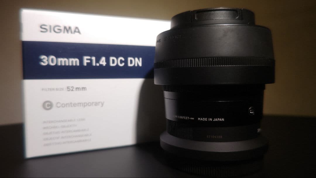 SIGMA 30mm F1.4 DC DN レンズ　Ｚマウント
