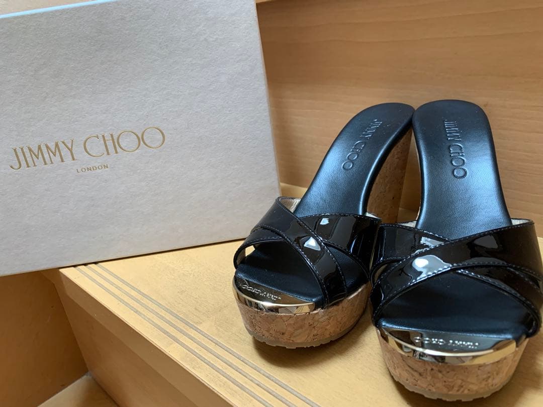 美品Jimmy Chooジミーチュウ　サンダルブラック　35