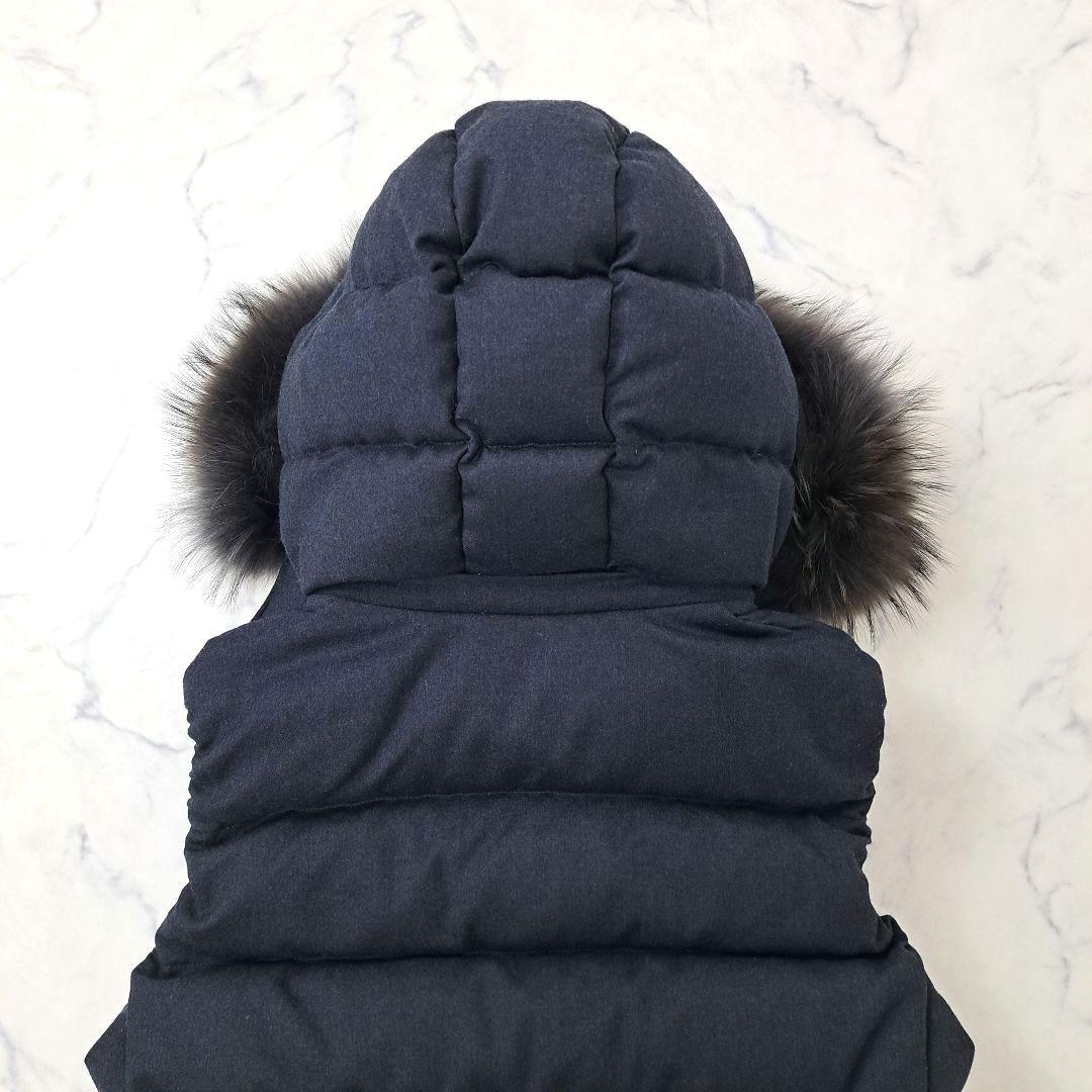 03サイズ★TATRAS タトラス ルセラ ダウンベスト ファー ウール