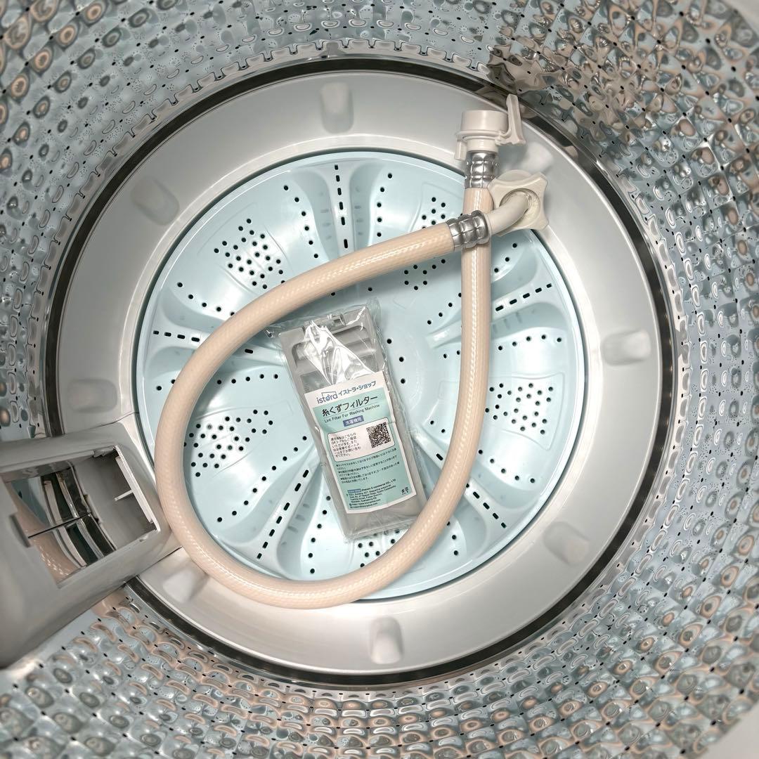 2022年製 洗濯機 一人暮らし 単身用 5kg 保証付 送料無料 アクア 美品