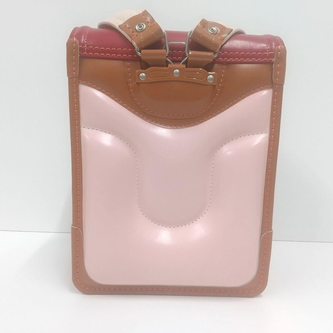 【未使用品】トヤマかばん店 牛革ボルサ ランドセル キャメル/レッド ピンク
