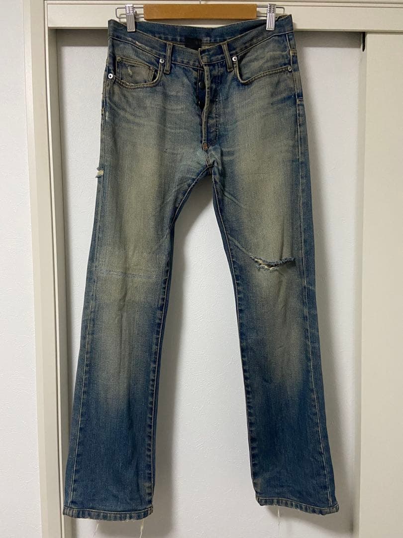 ディオールオム　赤錆　加工デニム　グラム　エディスリマン