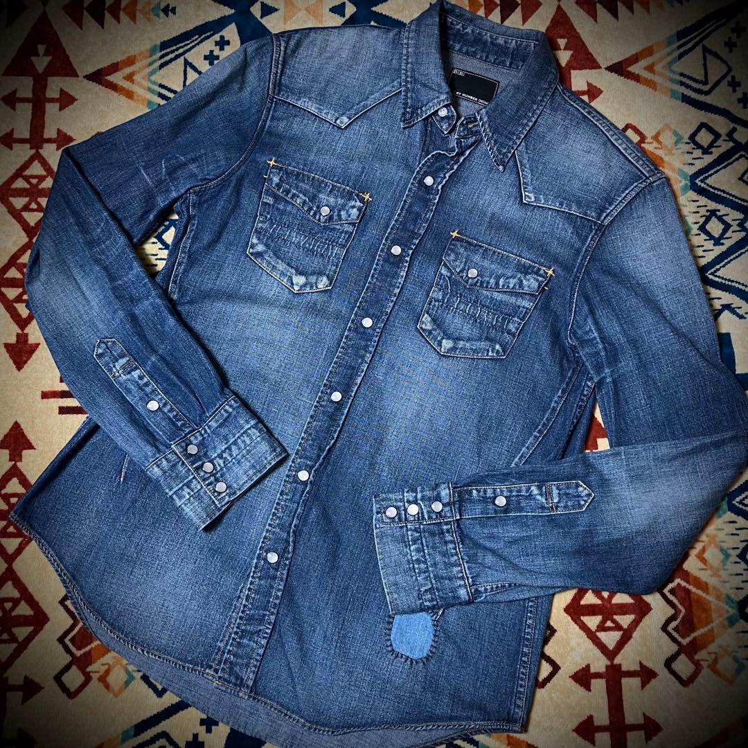 【美品4】NUMBER(N)INE デニムウエスタンシャツ